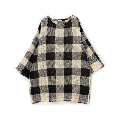 ギャルリーヴィー GALERIE VIE 24SS コットンラッセル サイドスリットプルオーバー 半袖ニット 23034103104 アイボリー サイ コットンラッセル サイドスリットプルオーバー