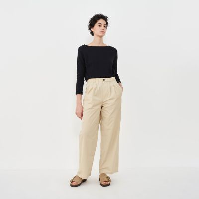 未使用・GALERIE VIEのウールカシミヤリブボートネックプルオーバー GALERIE VIE（ギャルリー ヴィー）の「ウールカシミヤリブ ボート