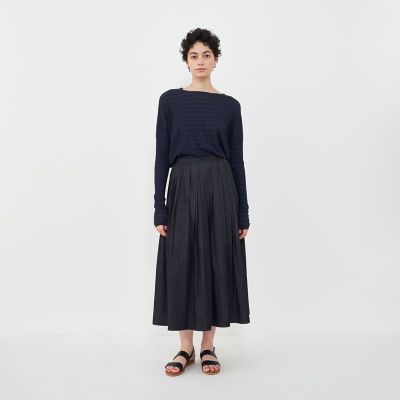 美品 23SS ギャルリーヴィー ボートネックプルオーバー エクストラファイン ファインコットン ボートネックプルオーバー｜トゥモローランド