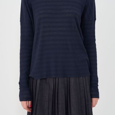 【GALERIE VIE】ラムズウール ボートネックプルオーバー ラムズウール ボートネックプルオーバー | GALERIE VIE (Women
