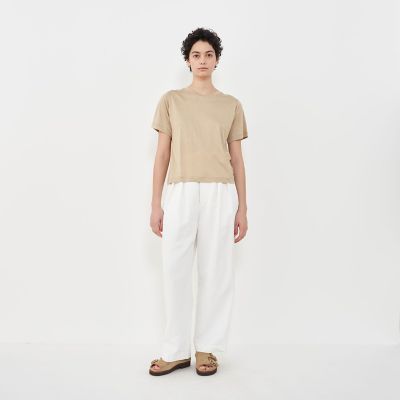 バンブーレーヨン　クルーネックＴシャツ