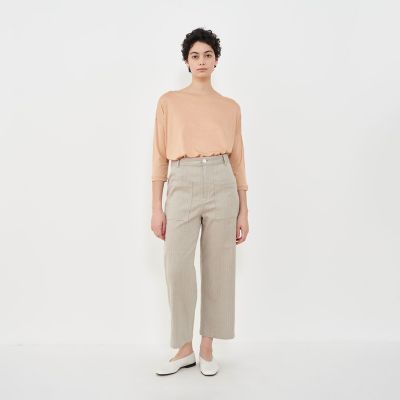 【GALERIE VIE】バンブーレーヨン ボートネックTシャツ バンブーレーヨン ボートネックTシャツ | GALERIE VIE (Women