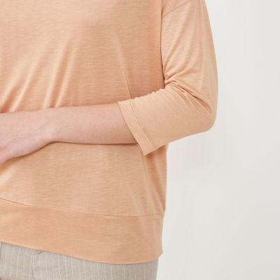 【GALERIE VIE】バンブーレーヨン ボートネックTシャツ バンブーレーヨン ボートネックTシャツ | GALERIE VIE (Women