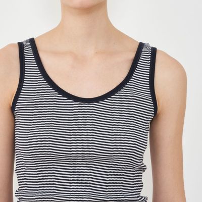 コットンランダムリブ　タンクトップ