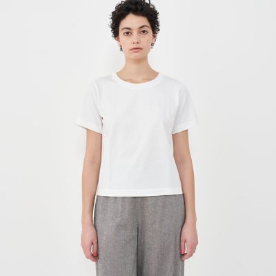 ギャルリヴィーファインコットンクルーネックＴ ファインコットン クルーネックTシャツ | GALERIE VIE (Women