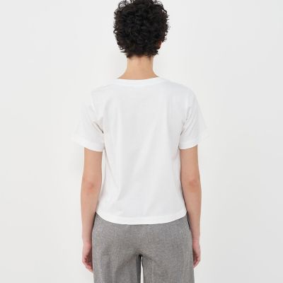 国内発 VALENTINO アイボリーコットンクルーネック半袖Tシャツ 楽天市場】ヴァレンティノ Tシャツ 半袖 クルーネック 丸首