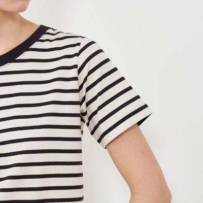 ファインコットンボーダー クルーネックTシャツ | GALERIE VIE