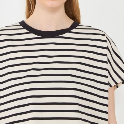 GALERIE VIE ファインコットンワイドクルーネックプルオーバー 定価13200円 カットソー 24SS ホワイト ギャルリーヴィー 5-0608S 249848 ファインコットン ワイドクルーネックプルオーバー（Tシャツ