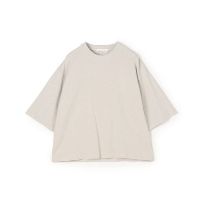 コットンシルクカノコ ワイドクルーネックＴシャツ | ファッション・服 