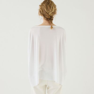 パウダーコットン　ワイドプルオーバー
