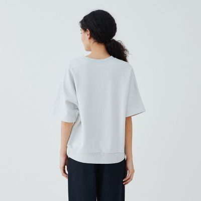 スビンバックパイルラメ　ハーフスリーブプルオーバー