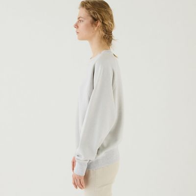 スビンバックパイルラメ　ラグランスリーブプルオーバー