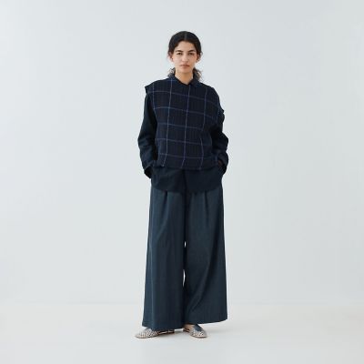 GALERIE VIE◆25SS/コットンラッセルボートネックプルオーバー/FREE/コットン/NVY/23-03-51-03106 コットンラッセル ボート ネックプルオーバー | GALERIE VIE