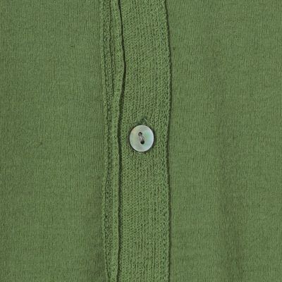 ガーゼフライス　クルーネックカーディガン