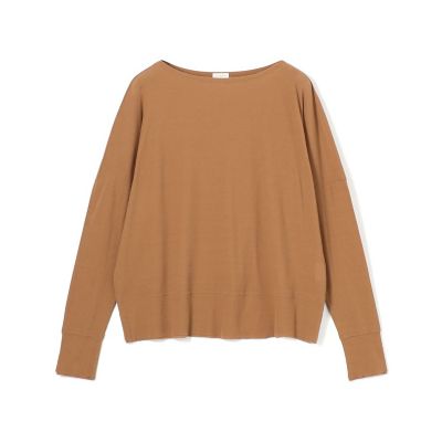 GALERIE VIE (Women)/ギャルリー・ヴィー ガーゼフライス ボートネックプルオーバー 45キャメル トップス【三越伊勢丹/公式】