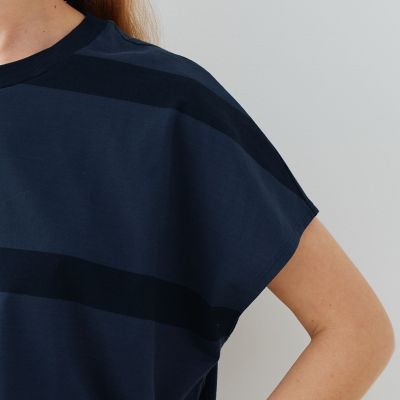 ファインコットン ワイドクルーネックプルオーバー | GALERIE VIE