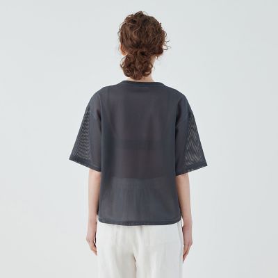 【GALERIE VIE】コンパクトラッセル クルーネックプルオーバー コンパクトラッセル クルーネックプルオーバー | GALERIE VIE