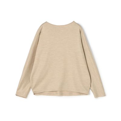 美品＊ギャルリーヴィー ドルマンスリーブジャケット コットン アイボリー系 ウォッシャブルウールジャージー ドルマンスリーブプルオーバー