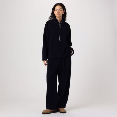 ウールカシミヤフリース ハーフジッププルオーバー | GALERIE VIE