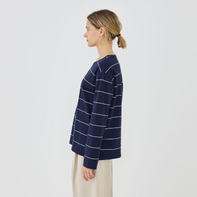 ファインコットン クルーネックプルオーバー | GALERIE VIE (Women