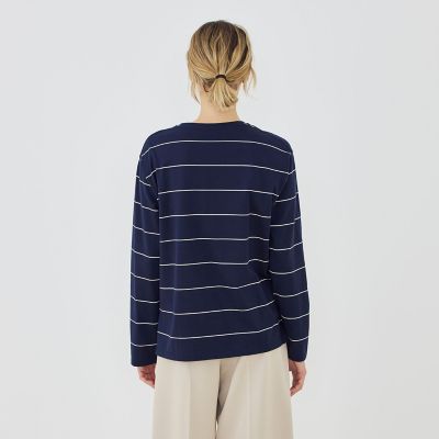 ファインコットン クルーネックプルオーバー | GALERIE VIE (Women