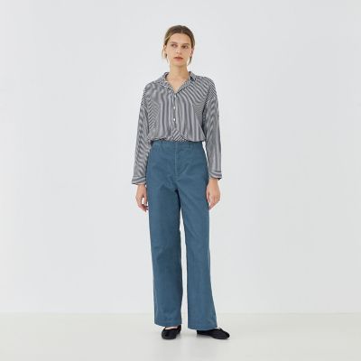 シルキーコットン スキッパーブラウス | GALERIE VIE (Women 