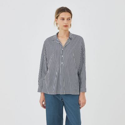 シルキーコットン スキッパーブラウス | GALERIE VIE (Women