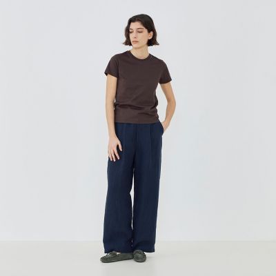 ＜GALERIE VIE (Women)＞ファインコットン　クルーネックプルオーバー