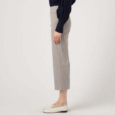 【未着用】GALERIE VIE パンツ コットンリネンストレッチ セミワイドクロップドパンツ