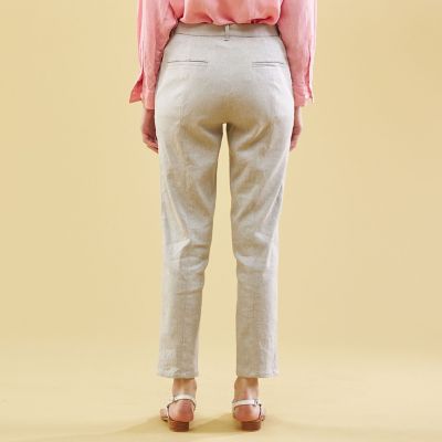 コットンリネンストレッチ テーパードパンツ | GALERIE VIE (Women