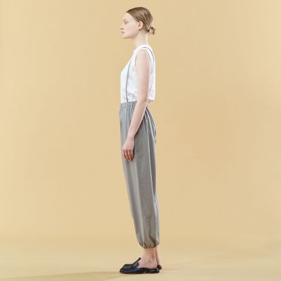 美品　GALERIE VIE  コンパクトコットンツイル サスペンダー付きパンツ コンパクトコットンツイル サスペンダー付きパンツ | GALERIE