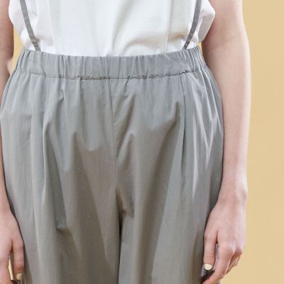 コンパクトコットンツイル サスペンダー付きパンツ | GALERIE
