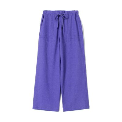 ＜GALERIE VIE (Women)＞フレンチリネン　イージーセミワイドパンツ