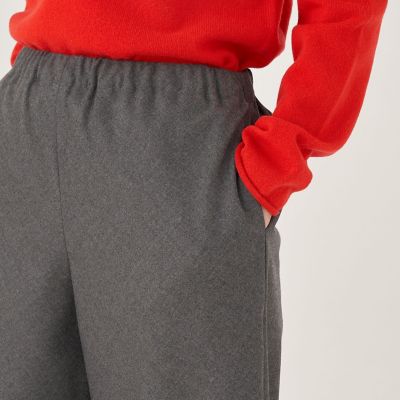 フラノストレッチ　イージーワイドパンツ