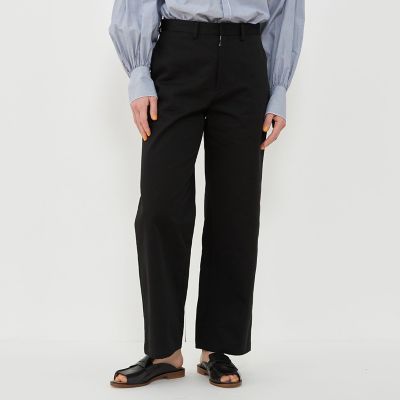 【Moschino】コットンダッチェスストレートパンツ Moschino コットンパンツ | ブルー | FARFETCH JP