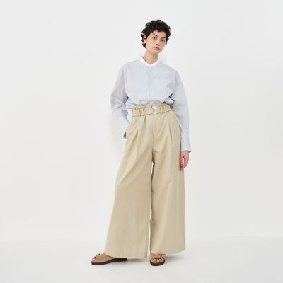 hachiさん専用 美品✨ギャルリーヴィー　23SS　コットンシルクミラノリブ ノンマーセラコットンギャバジン ワイドイージーパンツ