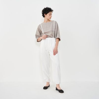 GALALERIE VIE　23年　コットンツイルパンツ　日本製 コットンツイル イージーパンツ | GALERIE VIE (Women