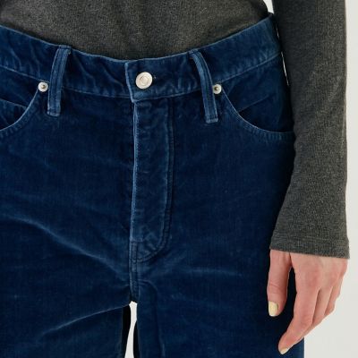 ベルベットインディゴ　ストレートパンツ