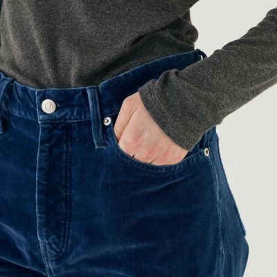 ベルベットインディゴ　ストレートパンツ