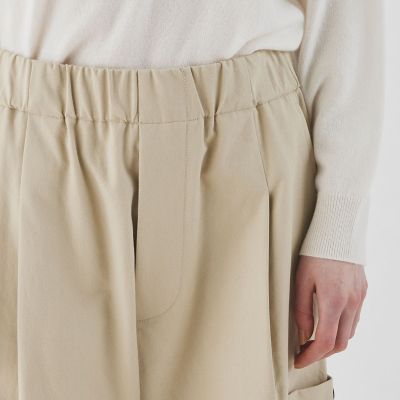 ノンマーセライズドコットンギャバジン ミリタリーパンツ