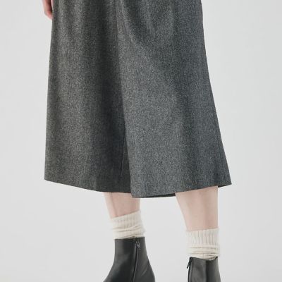 グリジオコットーネ　クロップドワイドパンツ