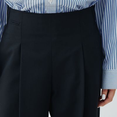 ウォッシャブルギャバ　イージータックパンツ