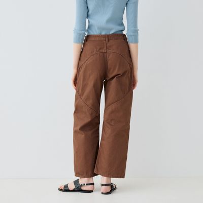 サンフェードデニム　ウェーブカーブパンツ