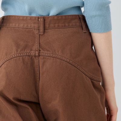 サンフェードデニム　ウェーブカーブパンツ