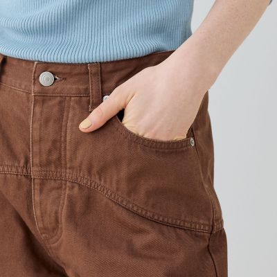 サンフェードデニム　ウェーブカーブパンツ