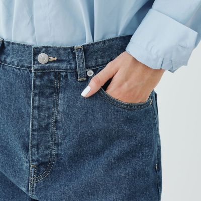 ヴィンテージブルーデニム ロングヘムパンツ | GALERIE VIE (Women
