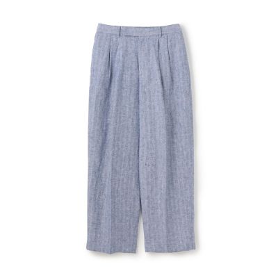 ＜GALERIE VIE (Women)＞ブラッシュドリネン　ツータックパンツ