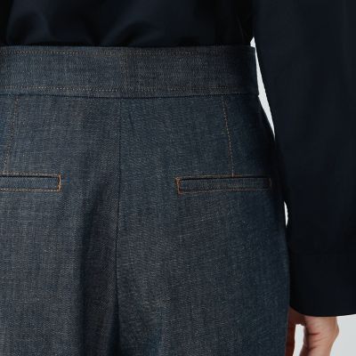 ステイブルーデニム　ツータックパンツ