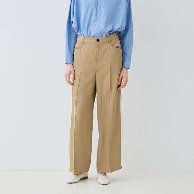 シルキートリコチン　ストレートパンツ