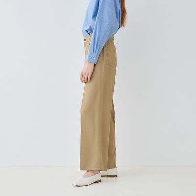 シルキートリコチン　ストレートパンツ